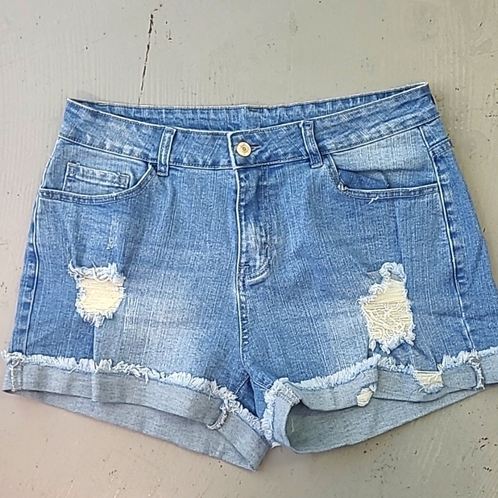 Unbranded Size L Distressed Jean Shorts
